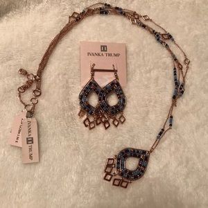 Ivanka Trump Havana Beaded Necklace and Earrings